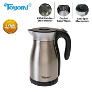 Toyomi 2-in-1 Heating and Warming 1.7L Thermo Cordless Kettle WK 1789