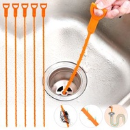 (5條)下水道毛髮清理器 毛髮清理器(疏通渠道) 渠道疏通器 水槽毛髮清理器 頭髮收集器 下水道疏通清潔鈎 長柄厨衛渠道清潔棒 [平行進口]