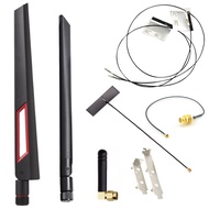 2.4G and 5G wifi receiver and broadcast antenna, IPEX4 cable, MHF4 underground antenna, wifi mountin