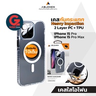 Ablemen รุ่น Double Clear Guard Magsafe เคสสำหรับ iPhone 15 Pro/ Pro Max นวัตกรรม 2 Layer Protection