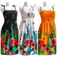 Mini Smocking Dress for Adults/Spaghetti/Ruffles strap for women/Pambahay  duster