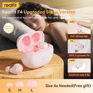 Realfit F4 Earphones Bluetooth 5.3 Earbuds Ultra-Thin Side Sleepers Noise Cancellation White Noise 3
