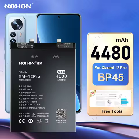 NOHON Battery for Xiaomi Mi 12 Pro BP45 BP46 BM4X for Xiaomi 11 11T 12T 13T 10T 10 Ultra 9 8 Lite CC