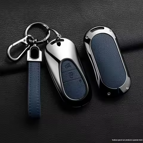 Zine Alloy Car Key Case Cover Shell Holder For Mercedes Benz A C E S G Class GLC CLE CLA W177 W205 W