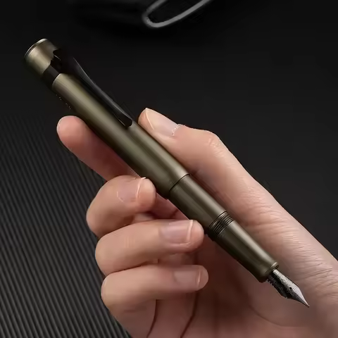 Hongdian M2 Mini Fountain Pen Black Forest Metaverse Sports Pocket Pen Blade Nib School Office Suppl