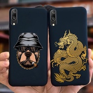 สำหรับ Huawei Y7 Pro (2019) DUB-LX2นุ่มซีลิโคนเท่ห์แฟชั่นมังกรฝาหลังเคสโทรศัพท์6.26