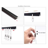 Stainless Steel Adjustable Mirror Rail Suspension Kit 66 lbs Weight Capacity