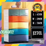 OEMART Dokio Storage Cabinet Rack Organizer Almari Perabut Furniture Toy Baju Bayi Baby Simpanan