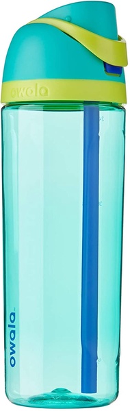 Owala FreeSip Tritan Water Bottle with Locking Push-Button Lid, 25-Ounce, Neon Basil