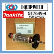 SPARE PART - MAKITA ARMATURE ASSY FOR GA4030 4" 100MM ANGLE GRINDER (ORIGINAL) 510139-6