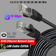 LAN Cable RJ45 CAT 6A CAT 6 Ethernet Gigabit Size 1.5m 3m 5m 10m 15m 20m 25m 30m 40m 50m Meter 100 M
