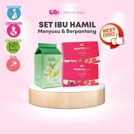 Set untuk Wanita Hamil Menyusu & Menahan Diri I Calla Mom Susu Susu Kambing Berperisa Blueberry, Mel