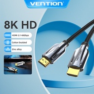 Vention HDMI Cable 2.1 8K  Ultra High Speed 48Gbps 4K/120Hz 3D HDR HDMI Cable for HDTV PS4 Splitter 