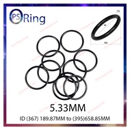 5.33MM 13/64 INCH NBR Sealing O-Ring Rubber Ring Gaskets 5.33MM Tebal O 型圈垫圈 ID 189.87MM to 658.85MM