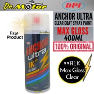【Barang tempat】DPI ANCHOR ULTRA 1K + MAX GLOSS CLEAR COAT SPRAY CAN PAINT 400ML TIN CAT SEMBUR KILAT