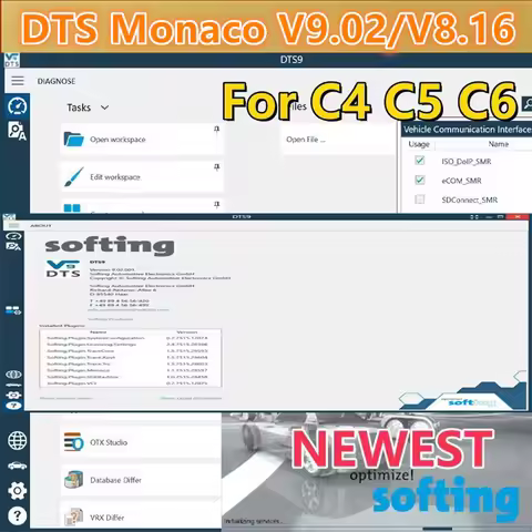 DTS Monaco V9.02/DTS V8.14/8.16 for MB Star C4 C5 C6 multiplexer VCI for openport Free Online Instal