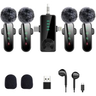 3 in 1/Four in one Wireless Lavalier Microphone for iPhone,iPad,Android,Camera,computer,mini Noise R