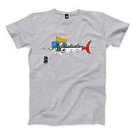 Fish Jam 旗魚計程車 - 深麻灰 - 中性版T恤