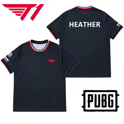 PUBG Esports Competition T1 Club 2025 Jersey Uniforms Players Custom T-shirts Fans Gifts Men And Wom
