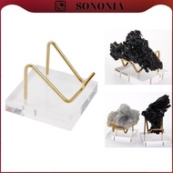 [SONONIA] Acrylic Display Holder, Display Easel Stands for Rock Mineral Agate , Clear