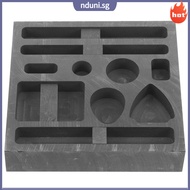 Melting Crucible Graphite Ingot Mould Jewelry Mold Plate Forming Molds Refining Gold  nduni