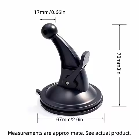 17mm/0.66in Ball Head Suction Cup Mount Holder Bracket Support Windscreen Dashboard Fits for Car Pho