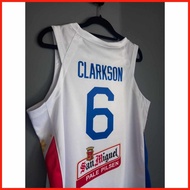 ◨ ◈ ✉ Gilas Pilipinas White Jersey 2023 Clarkson #6