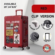 LUGGAGE MARIO ABS RED JOM KE MAIN （20 Inch/24 Inch/26 Inch）