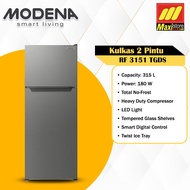 MODENA RF 3151 TGDS Refrigerator Kulkas 2 Pintu [315 L]