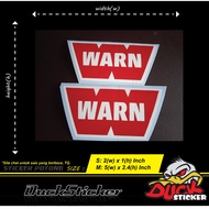 WARN BRAND STICKER 1PCS winch 4wd 4x4