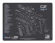 EDOG CZ75 Gun Cleaning Mat - Schematic (Exploded View) Diagram Compatible with CZ75 Series Pistol 3 