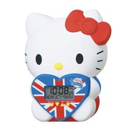 (日本代購)Hello Kitty 45周年紀念版座枱鬧鐘+溫度計 alarm clock