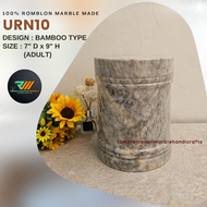 ADULT ASH CREMATION URN AUTHENTIC MARBLE | HEAVY