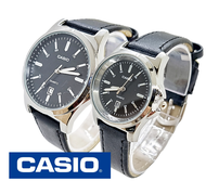 นาฬิกาข้อมือcasio สายหนังสีน้ำตาล/ดำ มีวันที่ นาฬิกาcasioผู้หญิงและผู้ชาย นาฬิกาคู่รัก คาสิโอ้สายหนัง RC640