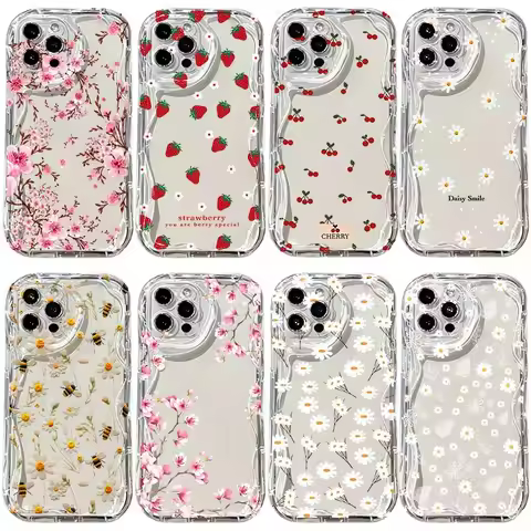 Flower Blossom Pink Magnolia Cute Case For VIVO V70 Y05 V70 FE V60 Lite V50 5G Y31d Y04 Y29 Y39 Y36 
