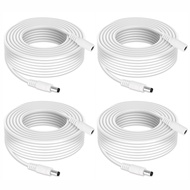 Tonton 4 Pack 1.65FT 0.5M DC Power Extension Cable 5.5 mm x 2.1 mm 5521 Male to Female 12V DC Adapte