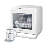 [特價]【TECO東元】3D全方位洗烘一體全自動洗碗機XYFYW-5001CBW+養生壺