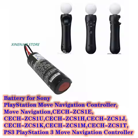 Game Console Battery 3.7V/600mAh for Sony CECH-ZCS1E,Move Navigation,PlayStation Move Navigation Co,