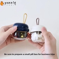 YANMIG Pill Storage Box, Transparent Four-compartment Portable Pill Box,  Moisture-proof Mini Pill D
