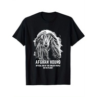Afghan Hound Enthusiast T Shirt Milk silk Lightweight And Breathable Round Neck All Season Wear Cool