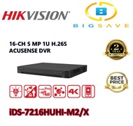 HIKVISION 16CH / 16 CHANNEL IDS-7216HUHI-M2/X 5 MP 1U H.265 ACUSENSE DVR