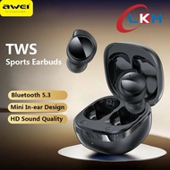 LKH Awei T78 TWS Sports Earbuds V5.3 Wireless Bluetooth Headphones With Mic Hifi HD Sound Bluetooth In-ear Headphones
