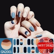 Bake Free Gel Enhancement Sticker Simple Grid Line Enhancement Sticker Finger A0m0