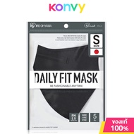 IRIS OHYAMA Disposable Face Mask Daily Fit Mask Size S 5pcs #Black หน้ากากอนามัยสีดำ รุ่น Daily Fit กระชับใบหน้า