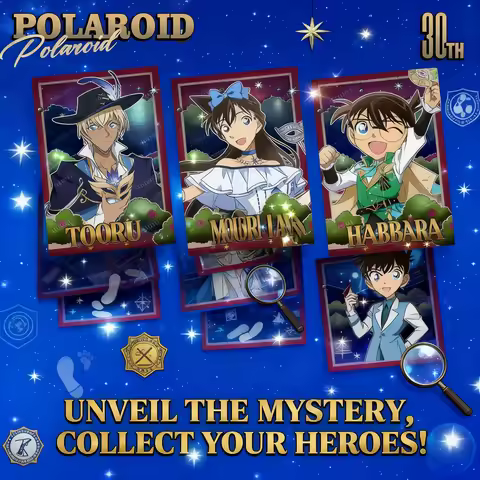 Detective Conan 30th Anniversary Series Detective Conan Kaito Kid Haibara Ai Amuro Tooru Merchandise