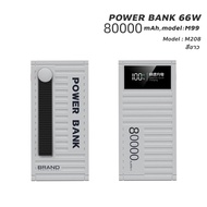 Poerma พาวเวอร์แบงค์ ชาร์จเร็ว 66W ความจุใหญ่ powerbank fast charge type c output แบตเตอรี่สำรอง