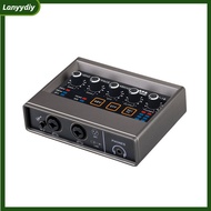 NEW Q-16 Professional Recording Sound Card Dsp Reverberation K Singing Sound Card Delay Free Monitoring Dsp Effect
