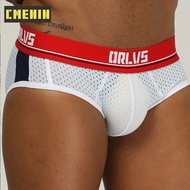(1 Pieces) Quick Dry Solid Mens Briefs Underwear Shorts Mesh Sexy Men Underwear Bikini Men Briefs 2020 New Lingeries OR192
