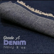 kain Denim 8 oz grade A bahan levis meteran