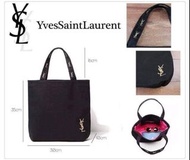 YSL金色刺繡雜誌袋